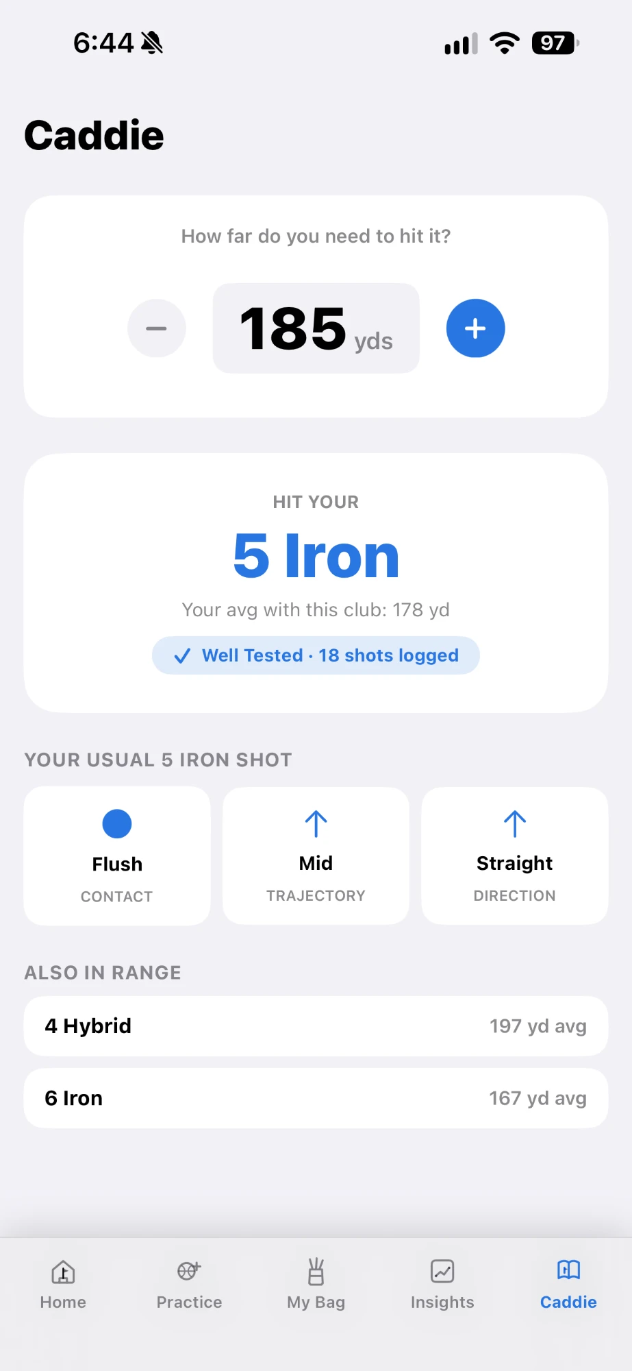 Breakfast Ball Caddie screen